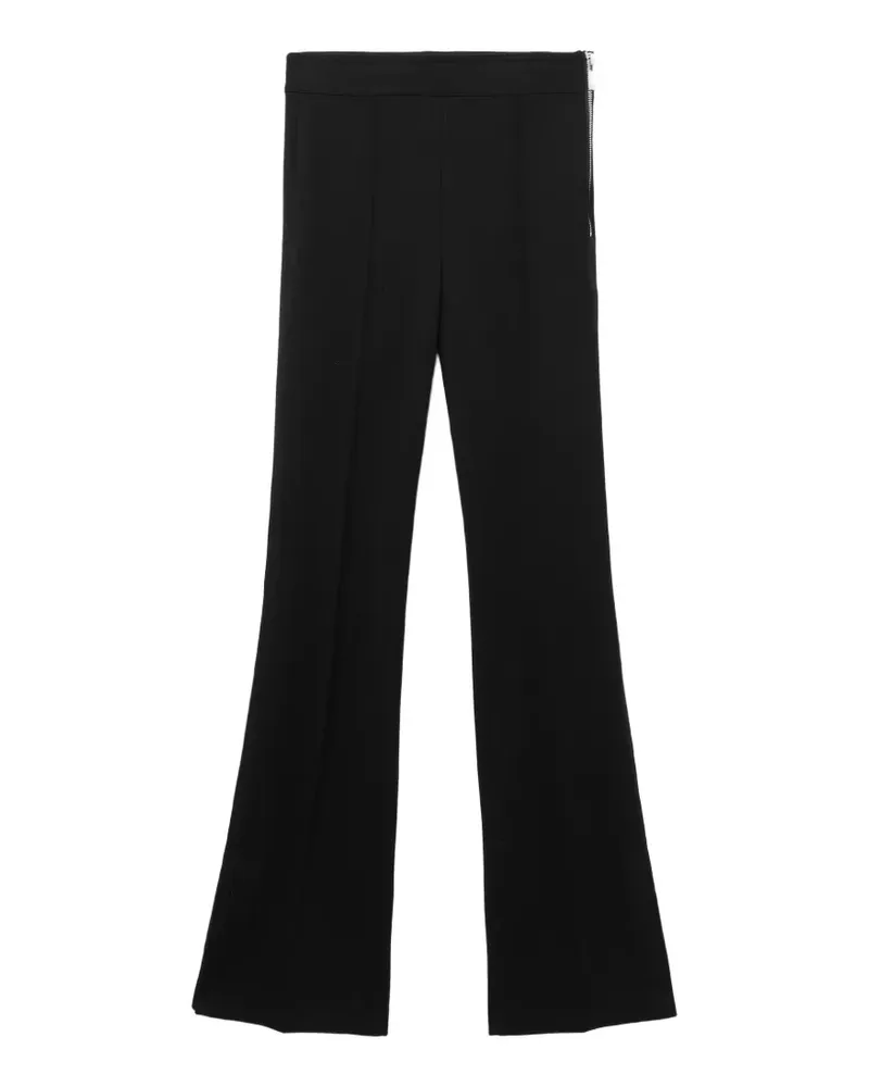 Helmut Lang zip-detail flared trousers - Schwarz Schwarz