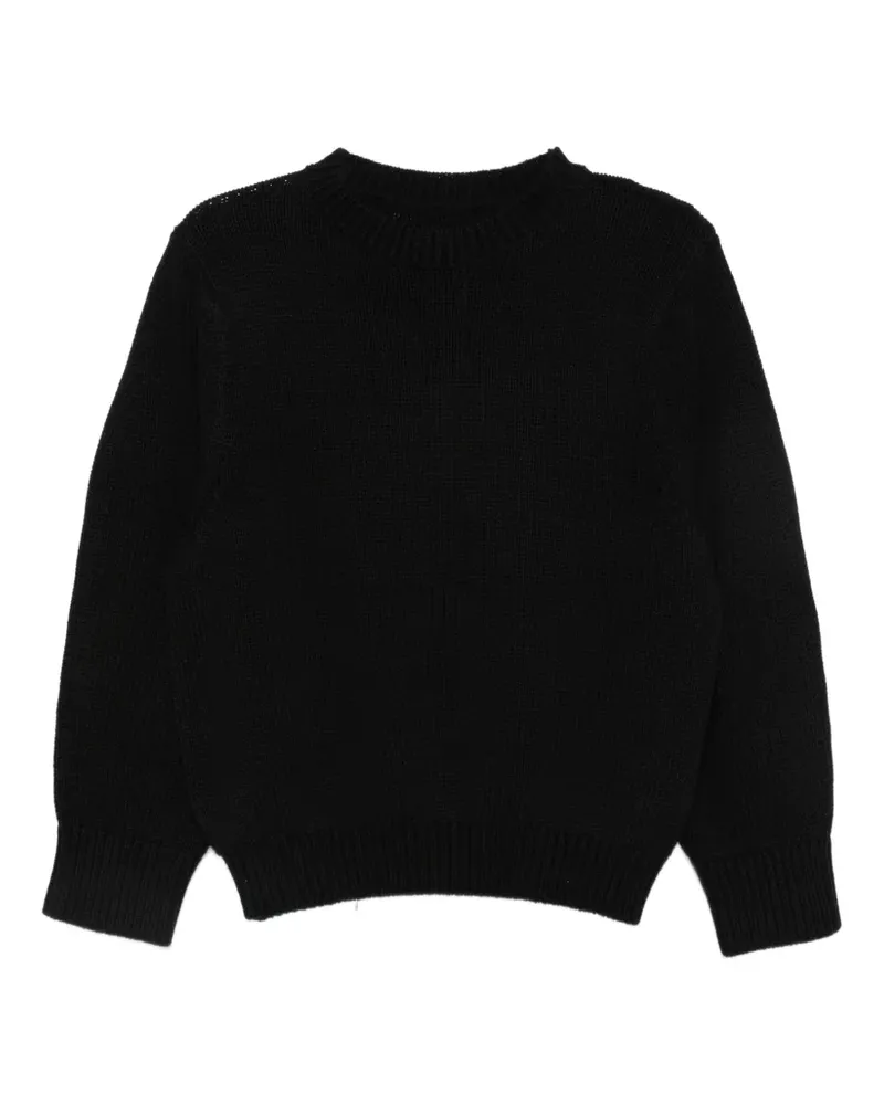 Totême Gerippter Strickpullover - Schwarz Schwarz