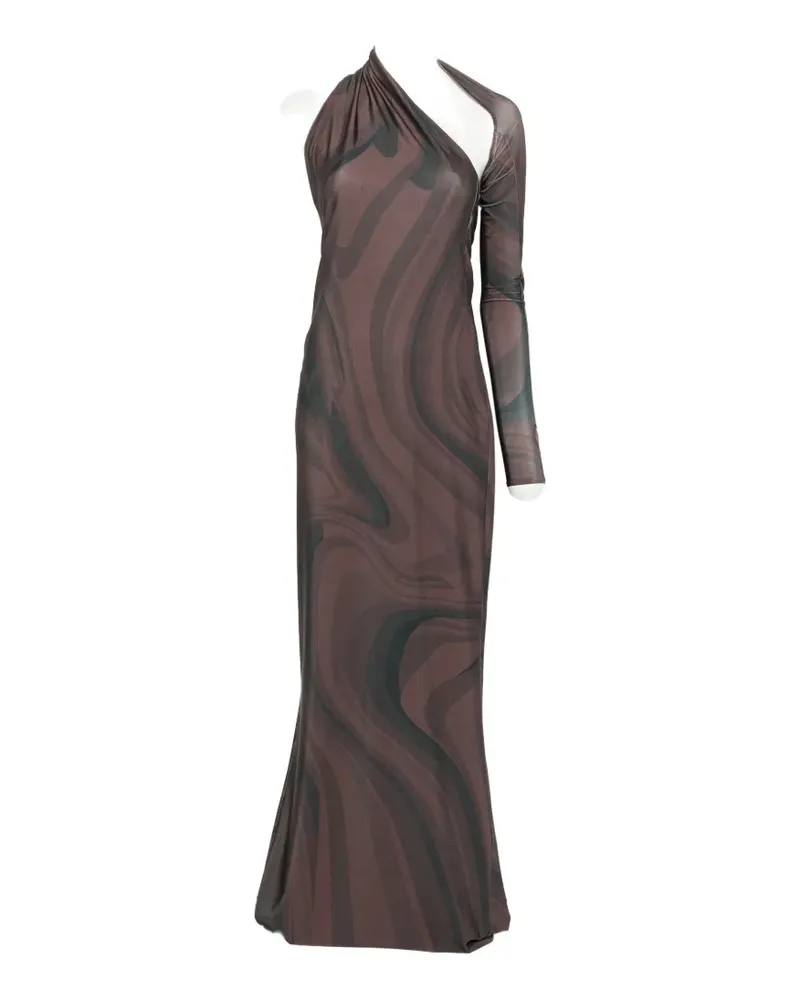 ATU Body Couture one-shoulder cutout maxi dress - Braun Braun