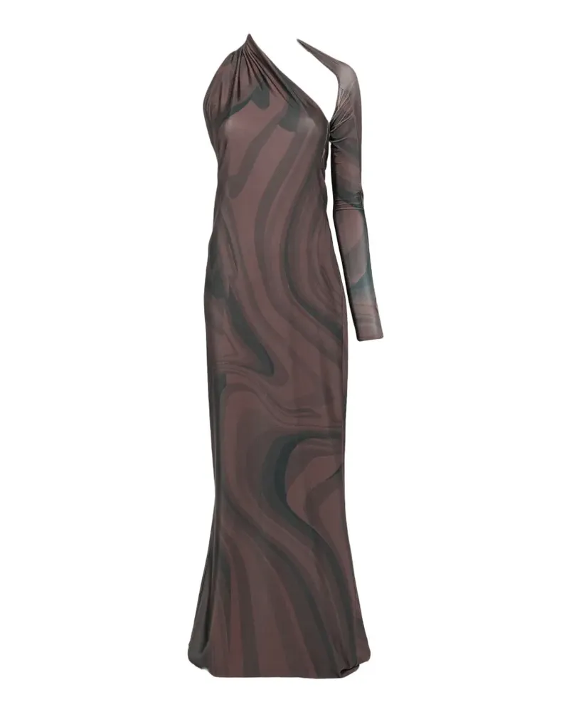 ATU Body Couture one-shoulder cutout maxi dress - Braun Braun