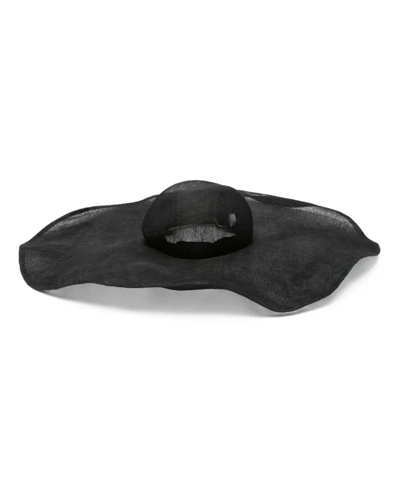 Junya Watanabe Hut mit breiter Krempe - Schwarz Schwarz