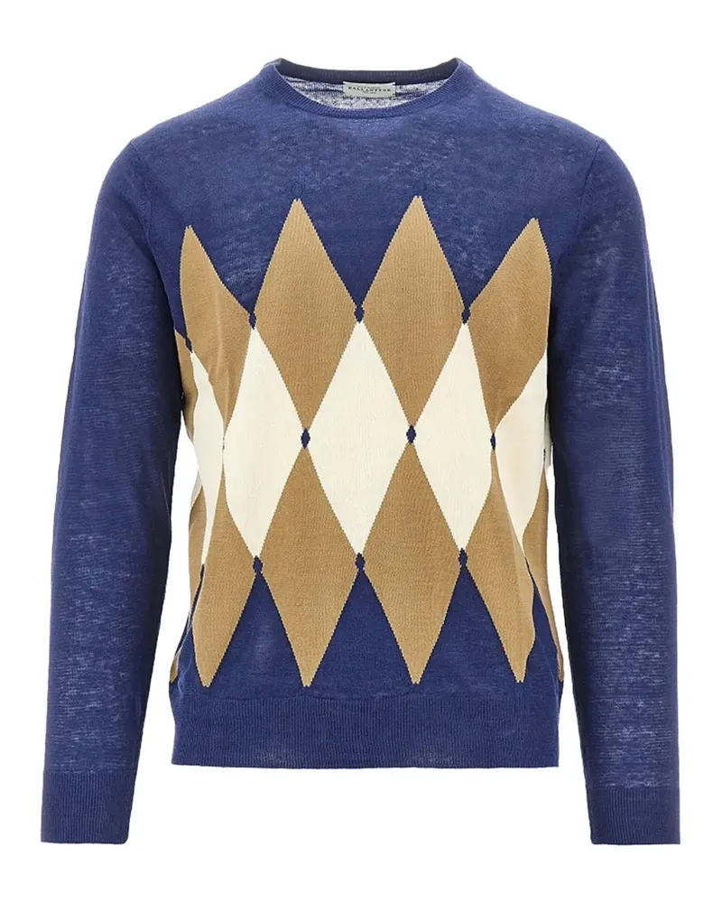 Ballantyne argyle-pattern long-sleeve sweater - Blau Blau