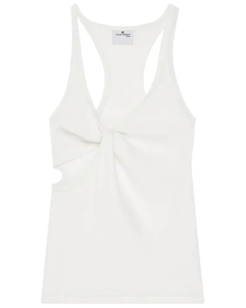 Courrèges 90 Trägershirt - Weiß Weiß