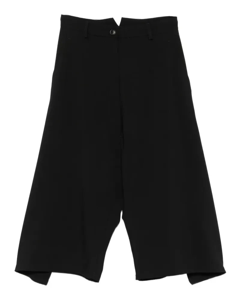 Studiorundholz asymmetric-hem cropped trousers - Schwarz Schwarz