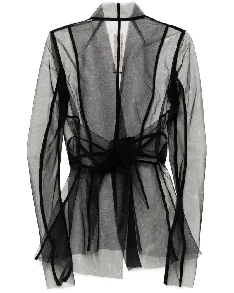 Rick Owens Strutter Blazer - Schwarz Schwarz