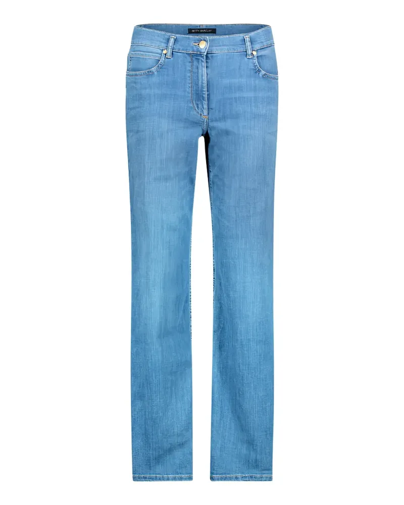 Betty Barclay rhinestone-embellished straight-leg jeans - Blau Blau