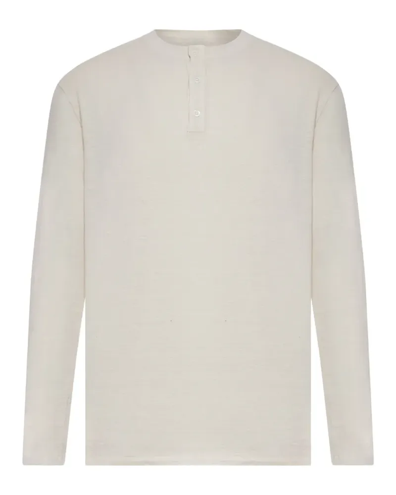 Roberto Collina T-Shirt mit Knöpfen - Nude Nude