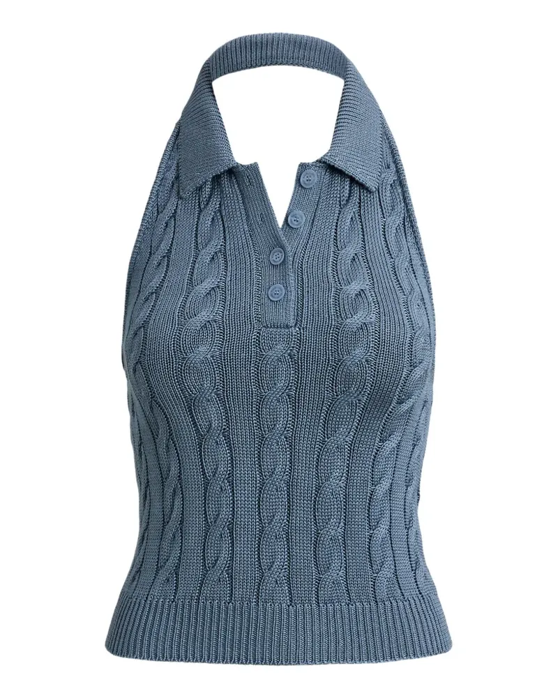 Ralph Lauren Pullover mit Zopfmuster - Blau Blau