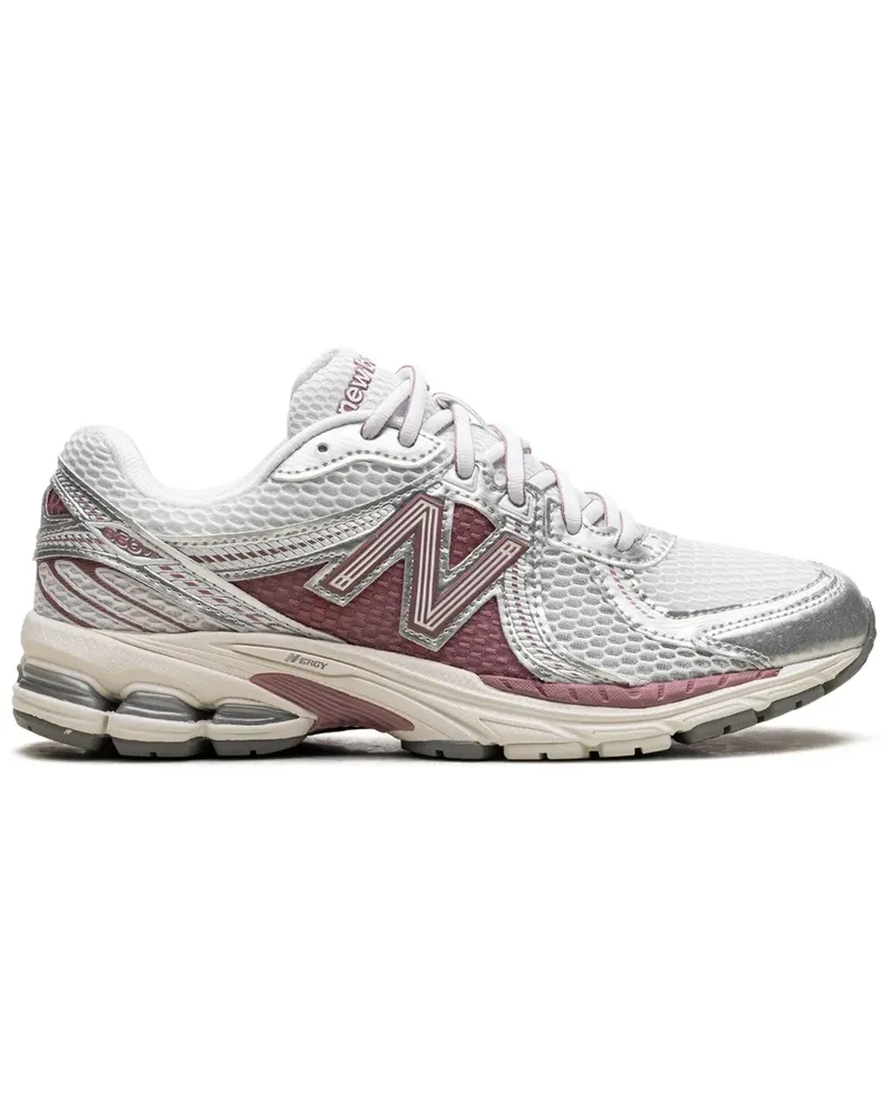 New Balance 860v2 Northern Lights Pack - Rosewood/Metallic Silver Sneakers - Weiß Weiß