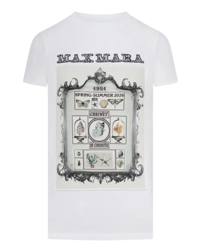 Max Mara graphic-print T-shirt - Weiß Weiß