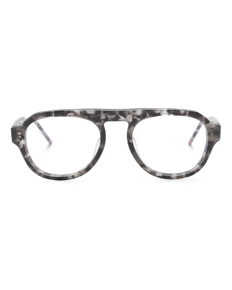 Thom Browne Brille mit Pilotengestell - Grau Grau