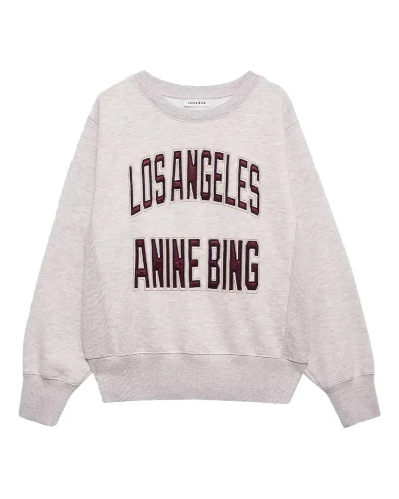 Anine Bing los angeles appliqué sweatshirt - Nude Nude
