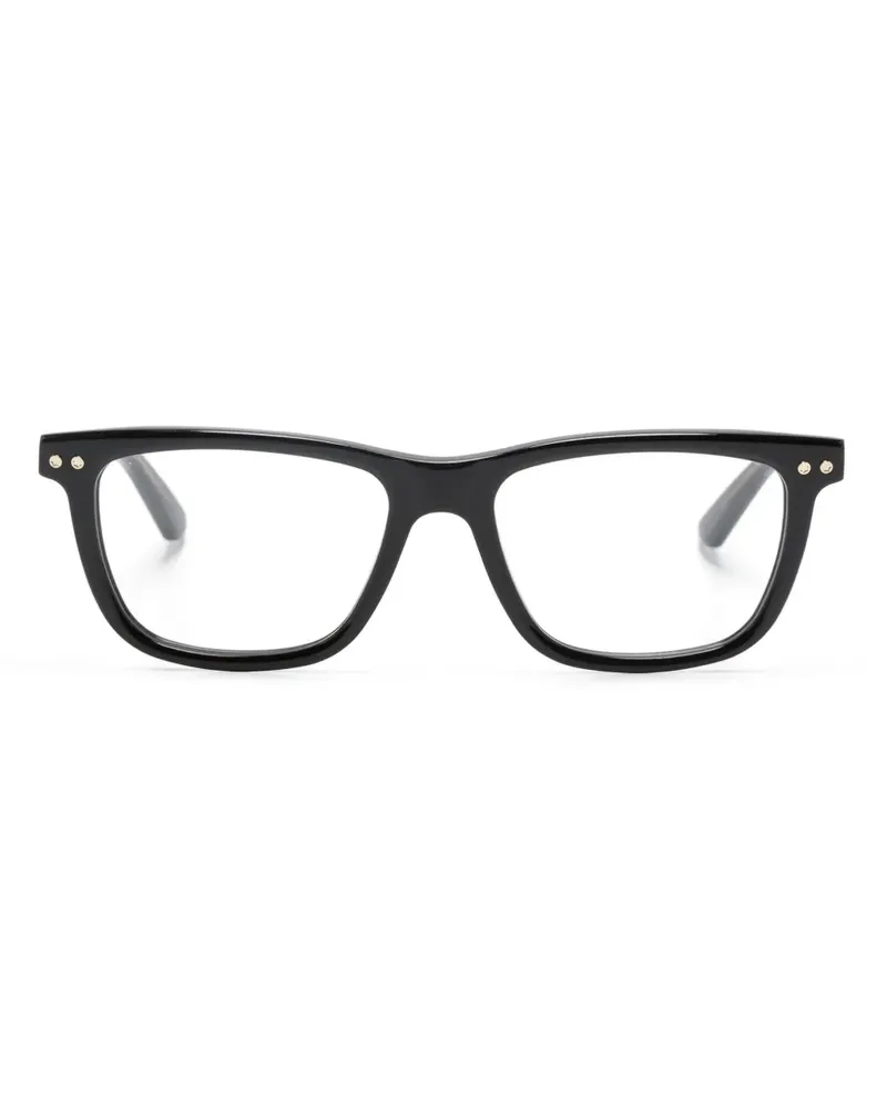 Montblanc Brille mit eckigem Gestell - Schwarz Schwarz