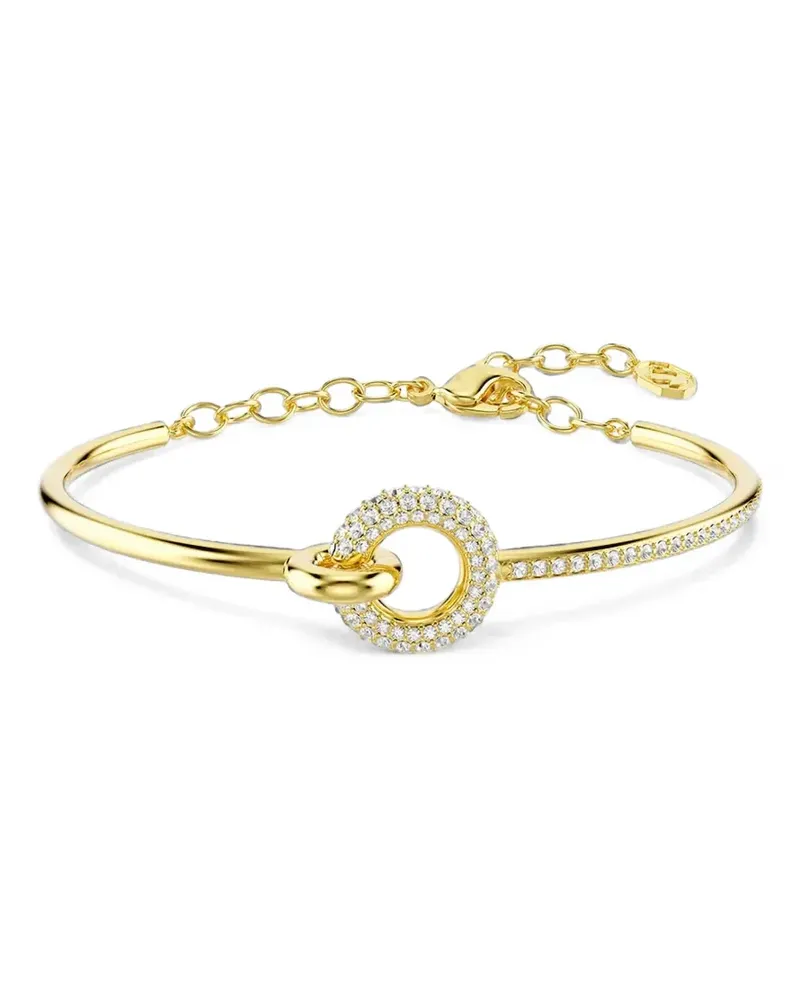 Swarovski Dextera crystal-embellished interlocking-ring bracelet - Gold Gold