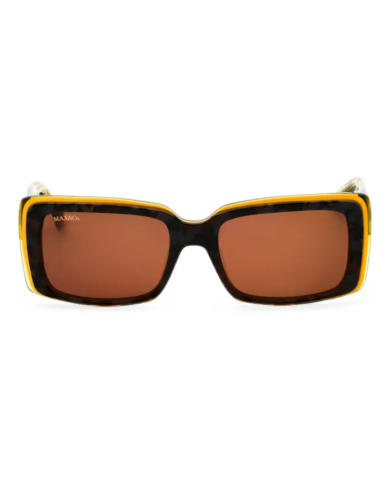 MAX&Co. rectangle-frame sunglasses - Gelb Gelb