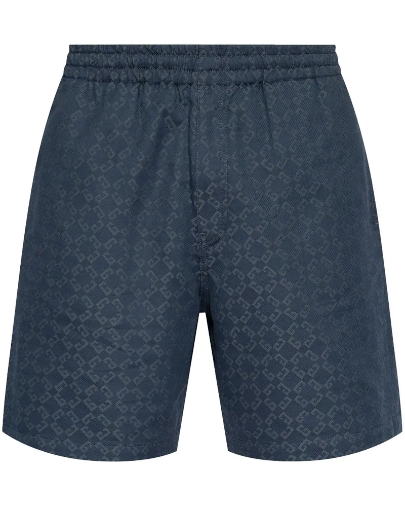 Givenchy Segelshorts mit Monogrammmuster - Blau Blau