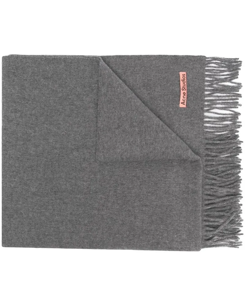 Acne Studios Schal mit Fransen - Grau Grau