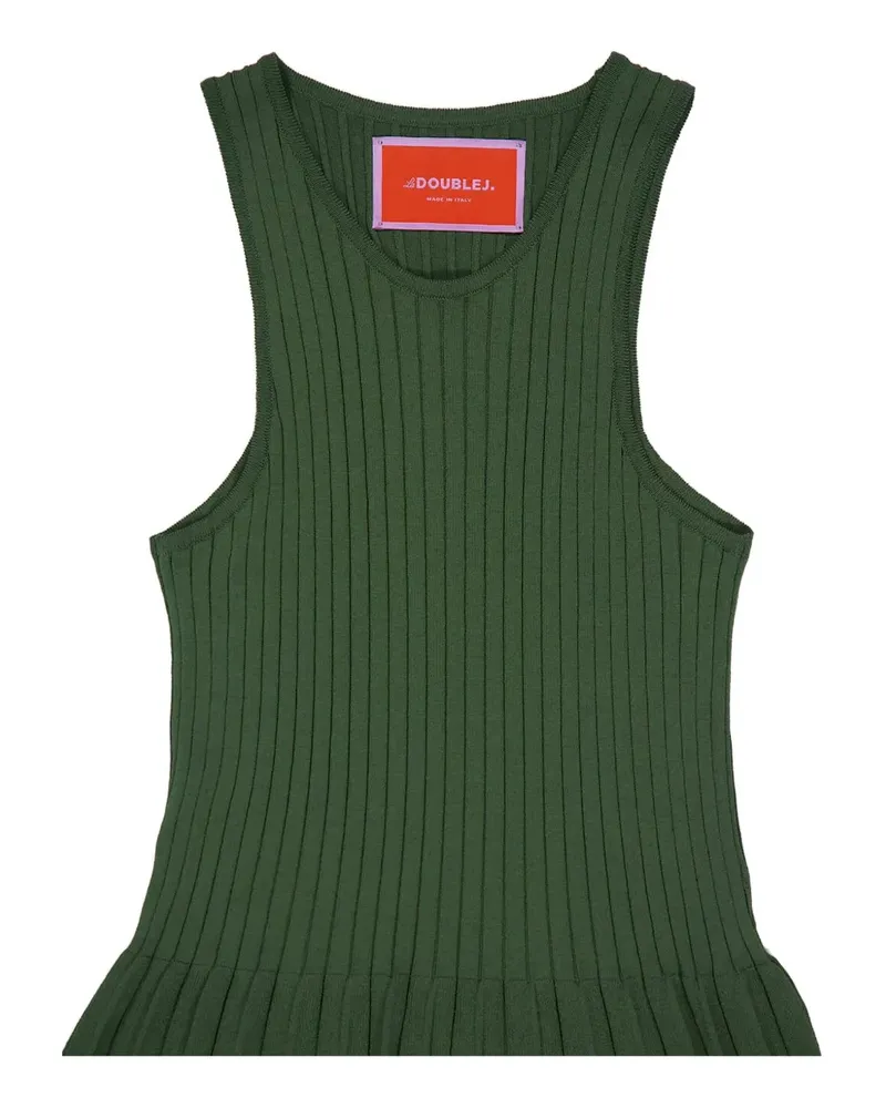 La DoubleJ Geripptes Maxikleid - Grün Grün