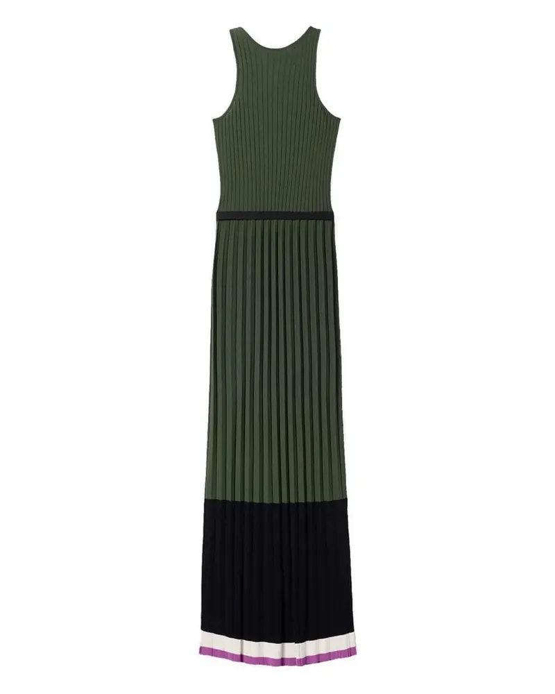 La DoubleJ Geripptes Maxikleid - Grün Grün