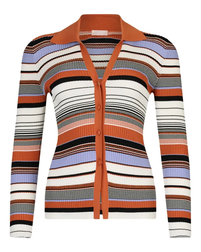 Liu Jo Gestreifter Cardigan - Rot Rot