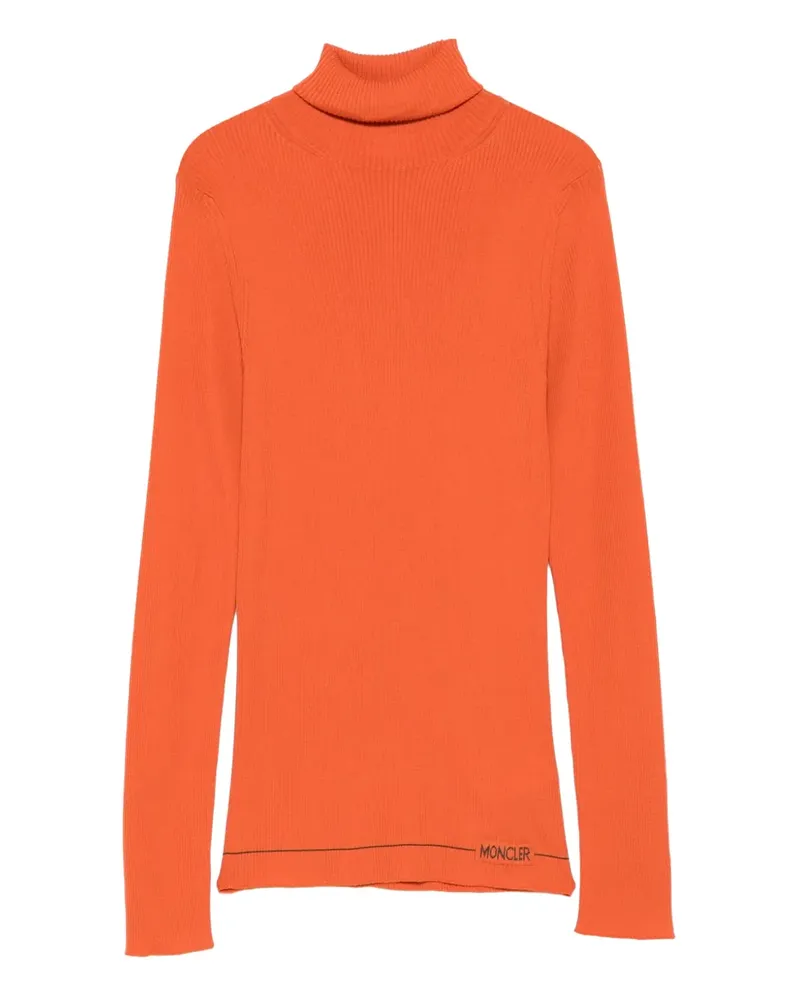 Moncler Gerippter Rollkragenpullover - Orange Orange