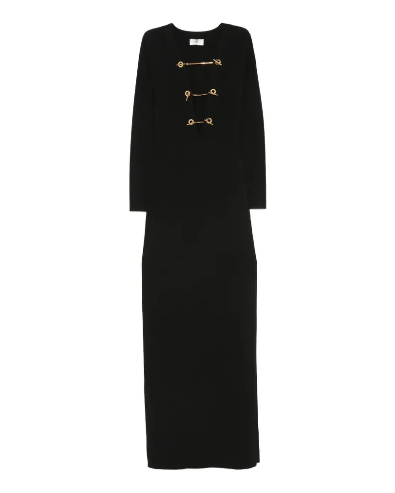 Elisabetta Franchi cut-out maxi dress - Schwarz Schwarz