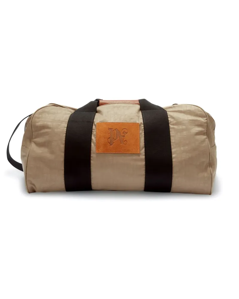 Palm Angels Reisetasche mit Logo-Patch - Nude Nude