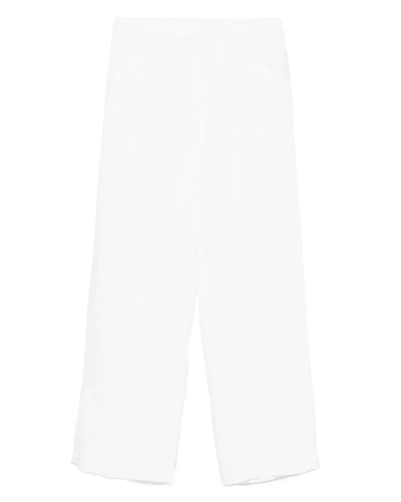 Reformation JONI Cropped-Hose aus Leinen - Weiß Weiß