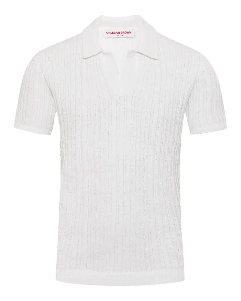 Orlebar Brown Horton Poloshirt mit Streifen - Weiß Weiß