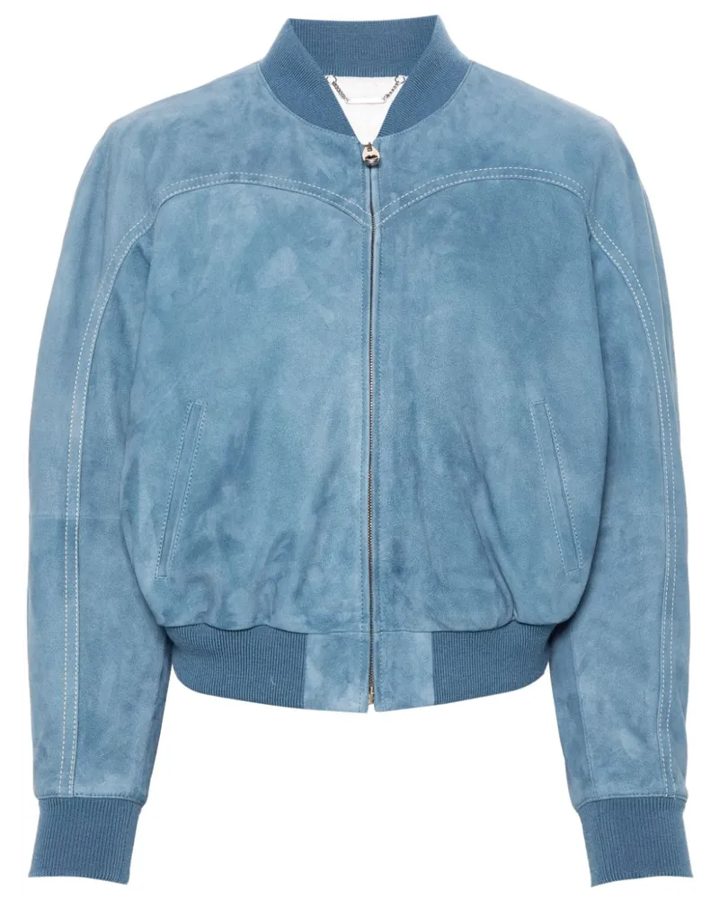 Chloé Bomberjacke aus Wildleder - Blau Blau