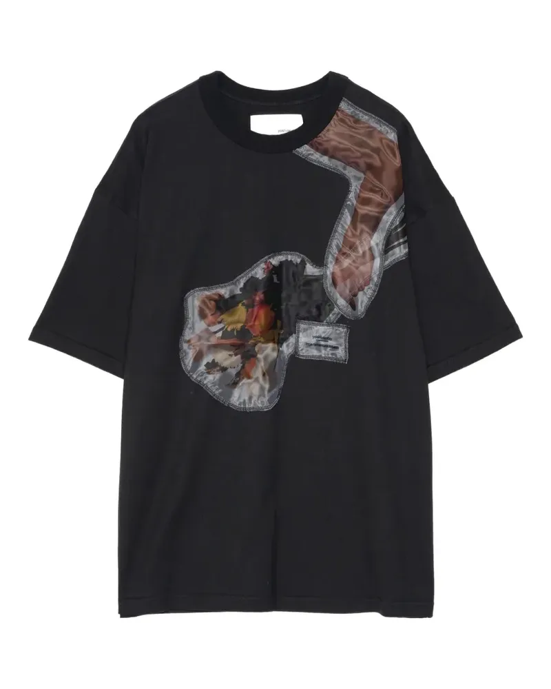 Yoshio Kubo graphic-patch T-shirt - Schwarz Schwarz