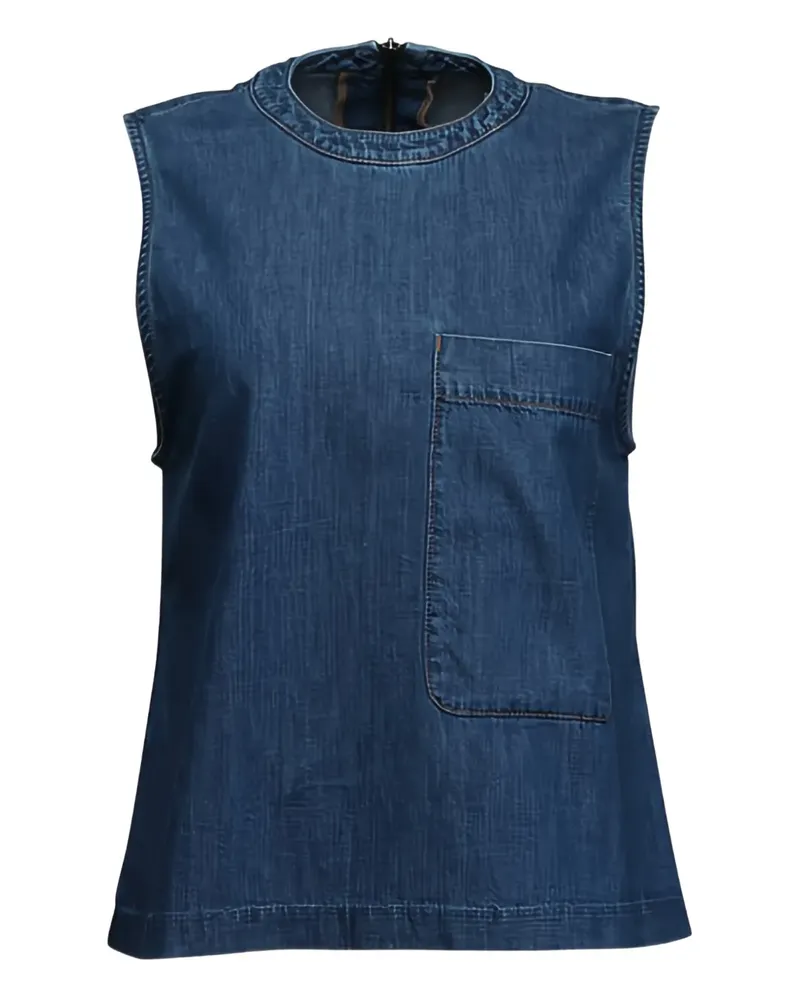 TWP Mikala Jeanstop mit Tasche - Blau Blau