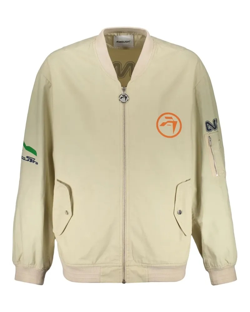 AMBUSH Bomberjacke mit Logo-Print - Nude Nude