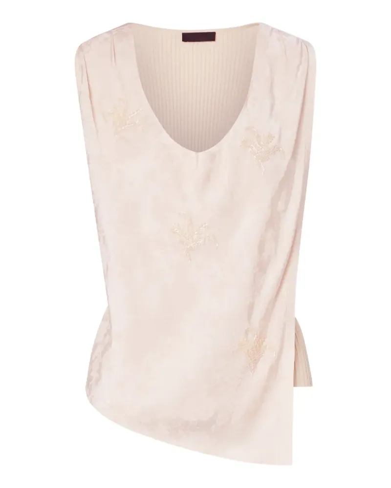 Liu Jo top with jewel embroidery - Nude Nude