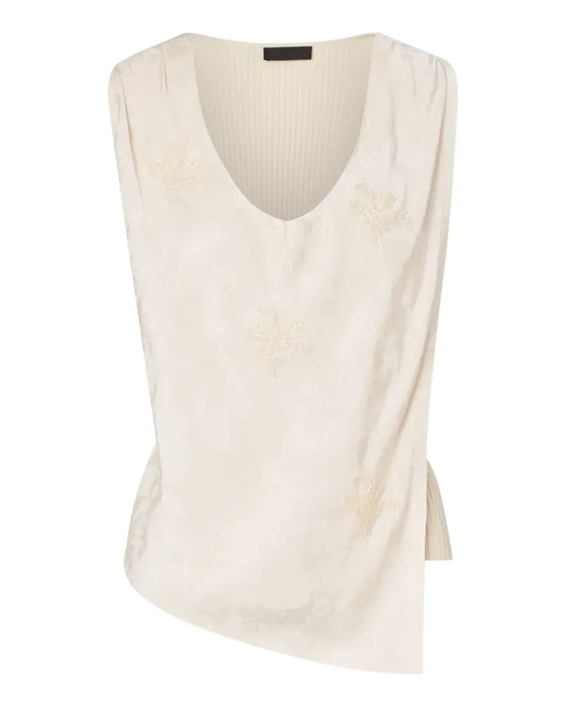 Liu Jo top with jewel embroidery - Nude Nude