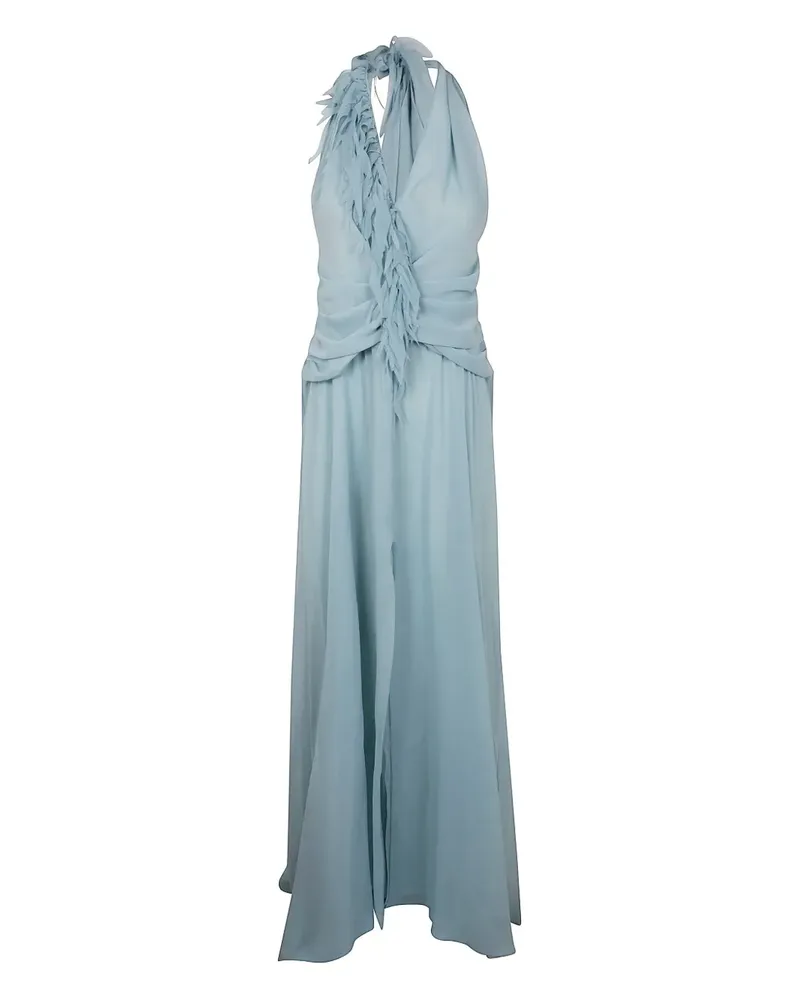 Blumarine Maxikleid mit Neckholder - Blau Blau