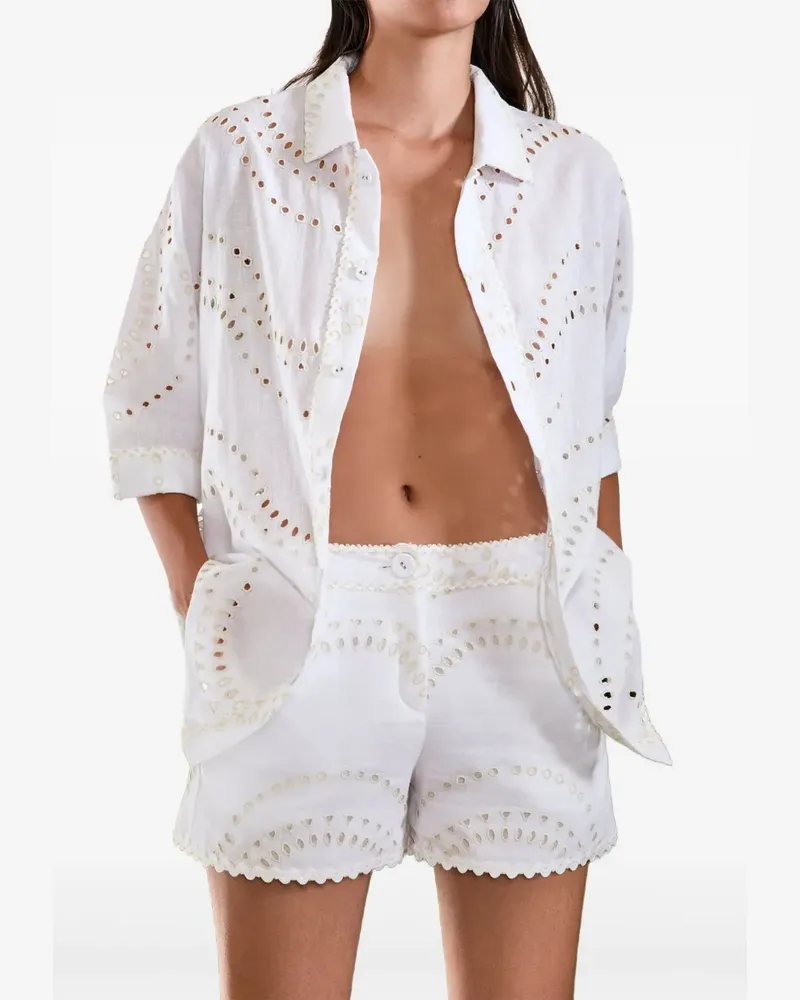 Charo Ruiz Drea Shorts - Weiß Weiß