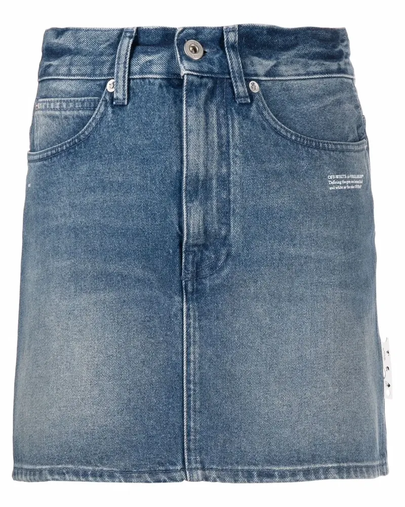 OFF-WHITE Minirock aus Denim - Blau Blau