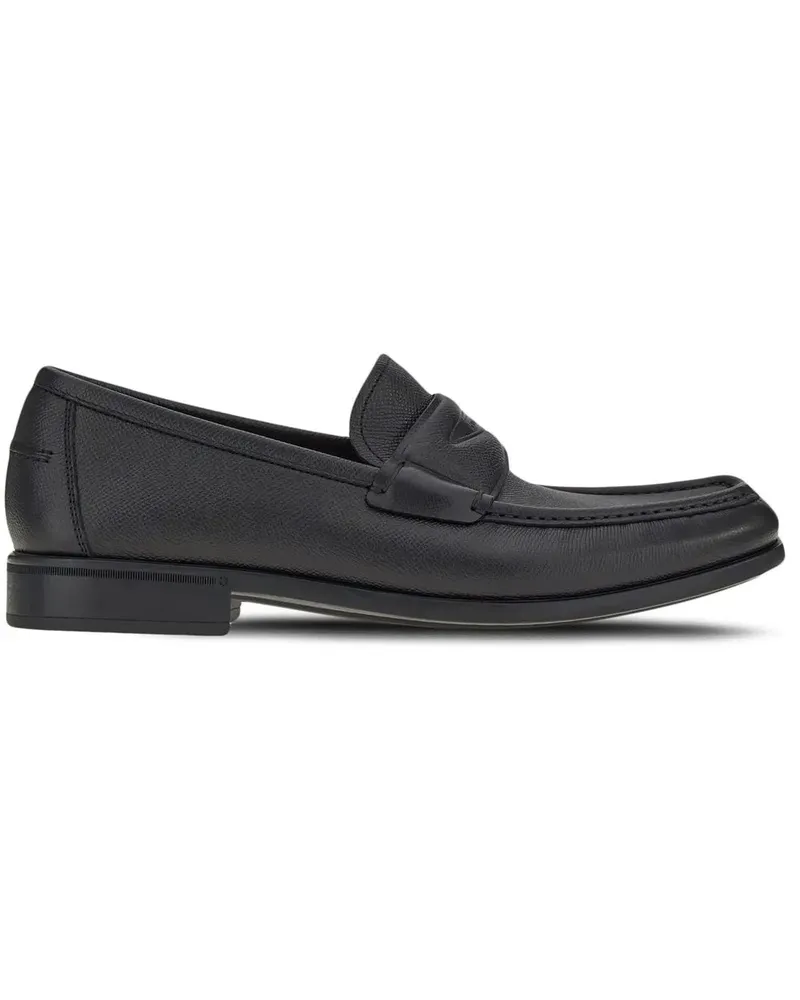 Ferragamo Penny-Loafer mit dicker Sohle - Schwarz Schwarz