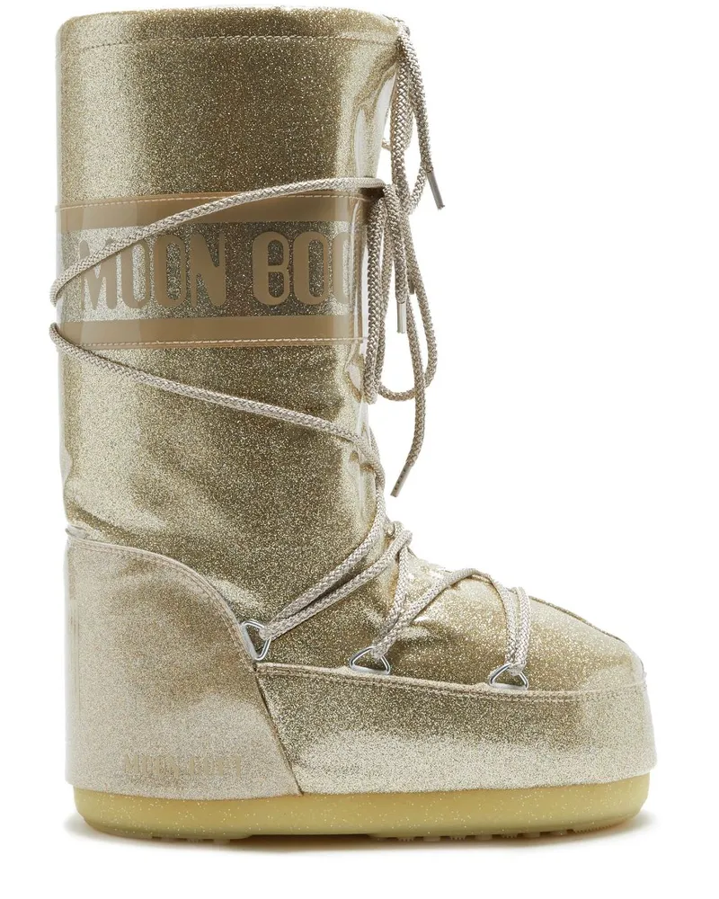 Moon Boot Icon Glitter Stiefel - Gold Gold
