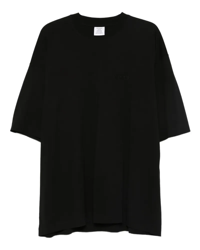 VETEMENTS T-Shirt aus Baumwolle - Schwarz Schwarz
