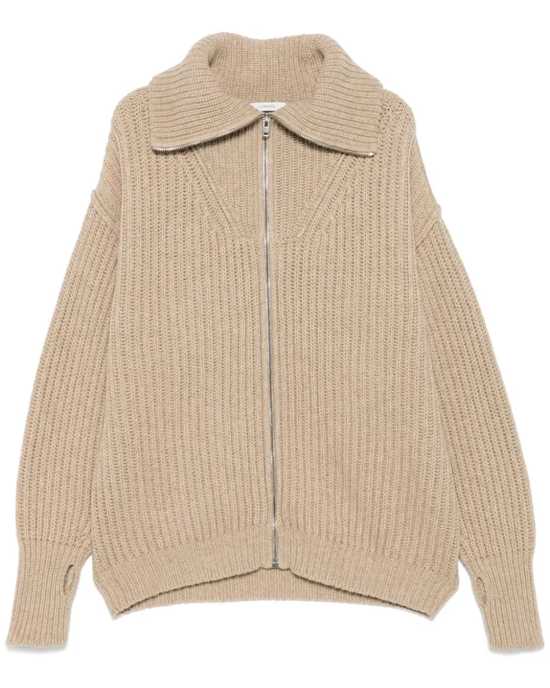 Christophe Lemaire Gerippter Cardigan - Nude Nude