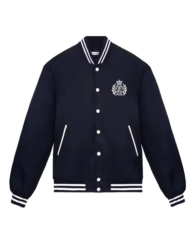 SPORTY & RICH Health & Wellness crest varsity jacket - Blau Blau