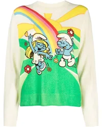 Chinti & Parker Landscape Smurfs Pullover Nude