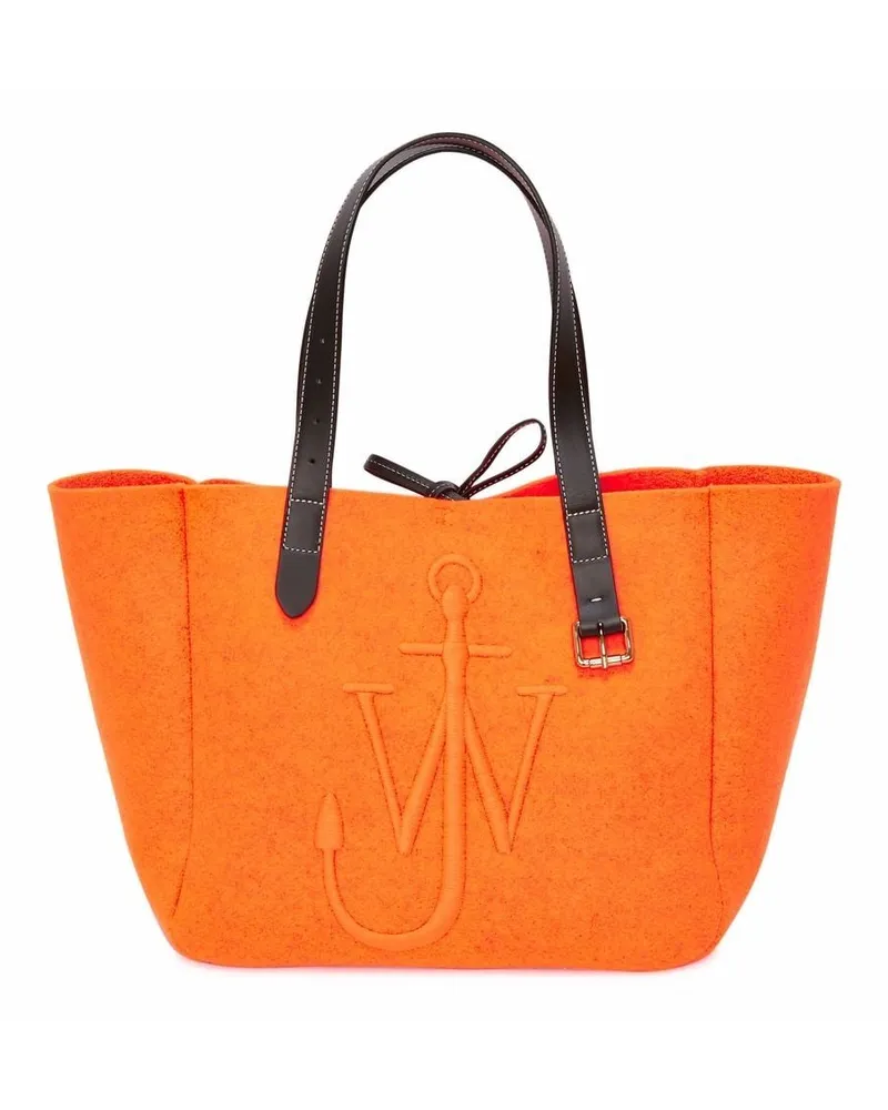J.W.Anderson Belt Shopper mit Logo-Stickerei - Orange Orange