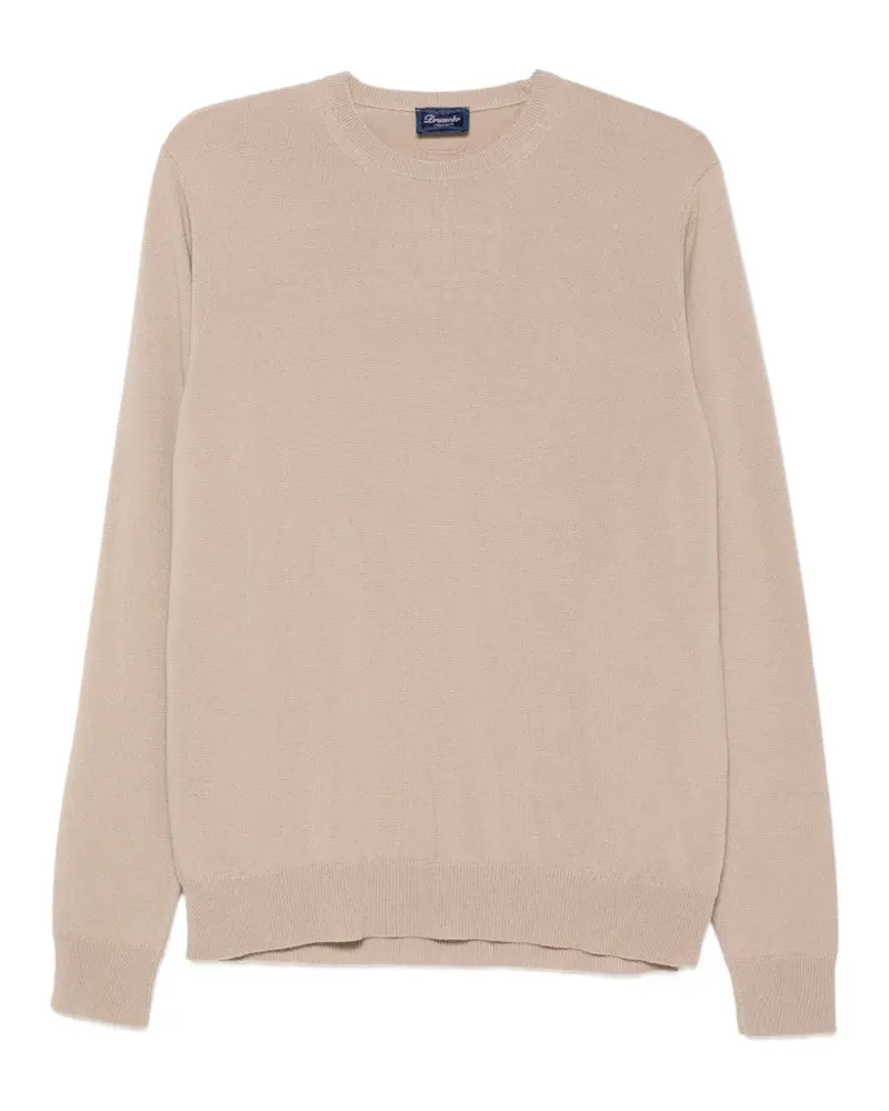 Drumohr  crew-neck long-sleeve sweater - Nude Nude