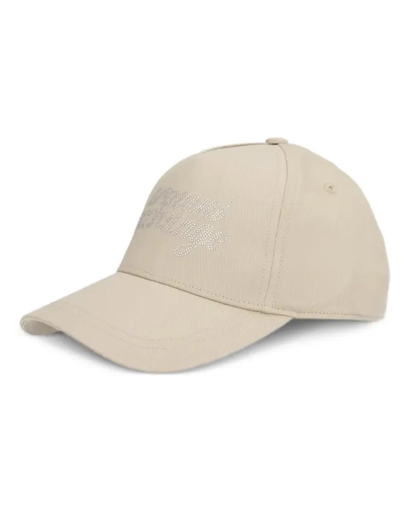 Armani Exchange Baseballkappe mit Strass-Logo - Nude Nude