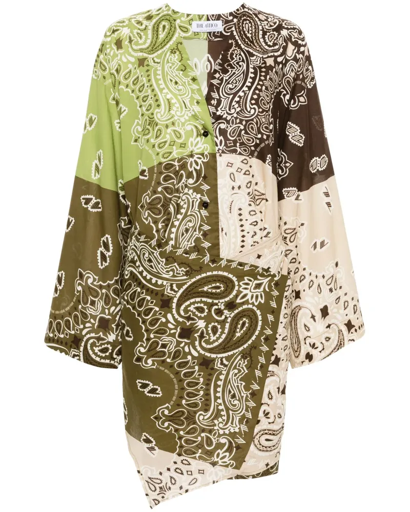 ATTICO Minikleid mit Paisley-Print - Braun Braun