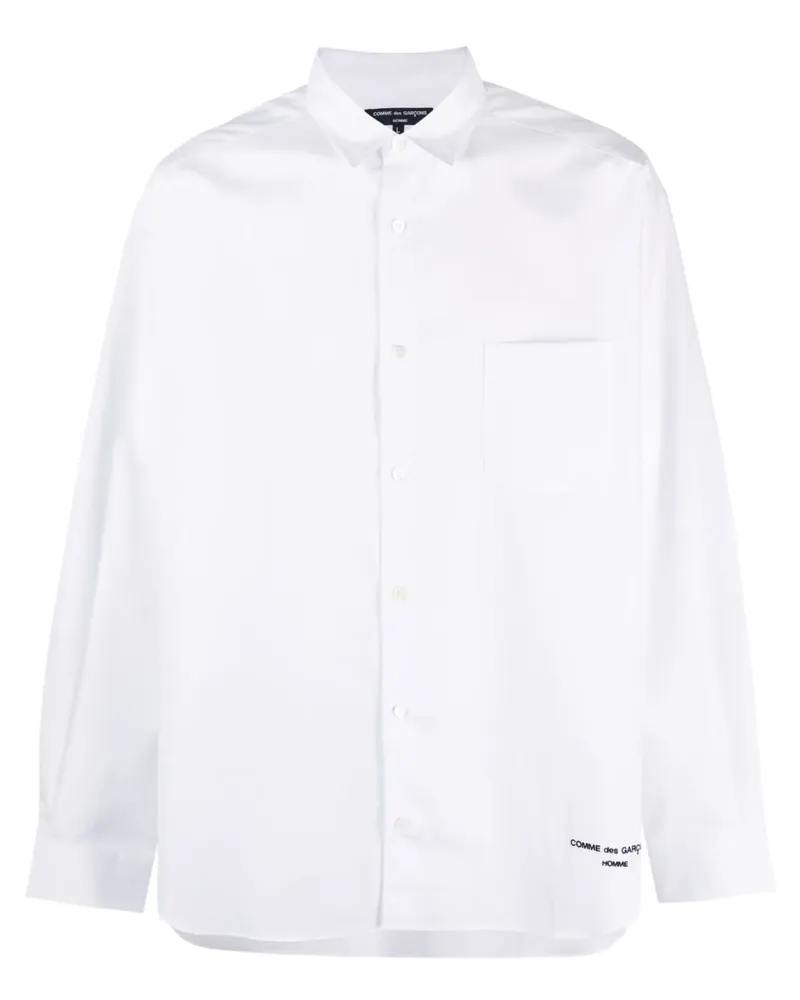 Comme des Garçons Hemd mit Logo-Print - Weiß Weiß
