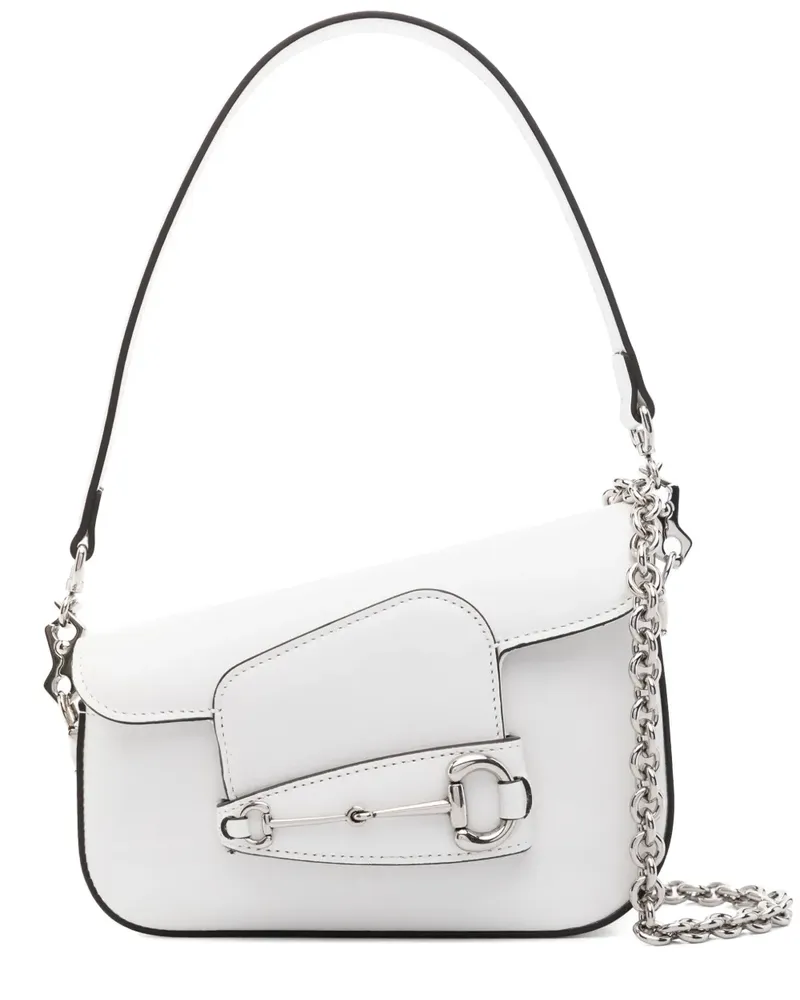 Gucci Mini Horsebit 1955 Schultertasche - Weiß Weiß